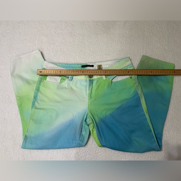 ELIE‎ TAHARI, above-ankle denim pants size 6 - Picture 7 of 10